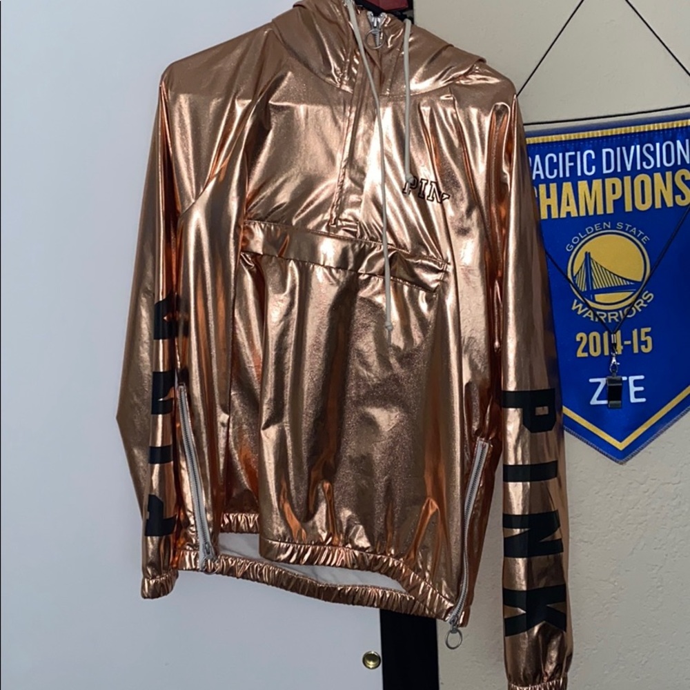 vs pink rose gold anorak - NEVER WORN
